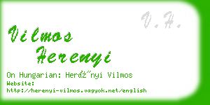 vilmos herenyi business card